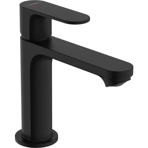 Купить купить смеситель для раковины coolstart без сливного гарнитура, rebris s hansgrohe, 72520670 цвет: черный