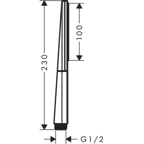 Купить купить ручной душ, rainfinity hansgrohe, 26867670 цвет: черный