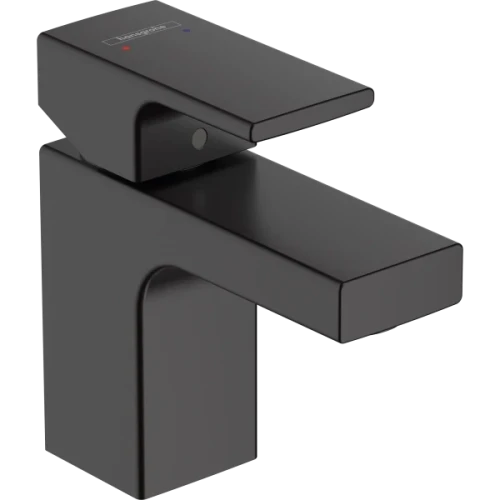 Купить купить смеситель для раковины со сливным гарнитуром, vernis shape hansgrohe, 71560670 цвет: черный