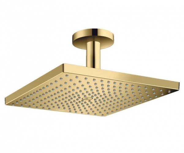 Купить купить верхний душ с потолочным кронштейном, raindance e hansgrohe, 26250990 цвет: золото