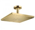 Купить купить верхний душ с потолочным кронштейном, raindance e hansgrohe, 26250990 цвет: золото