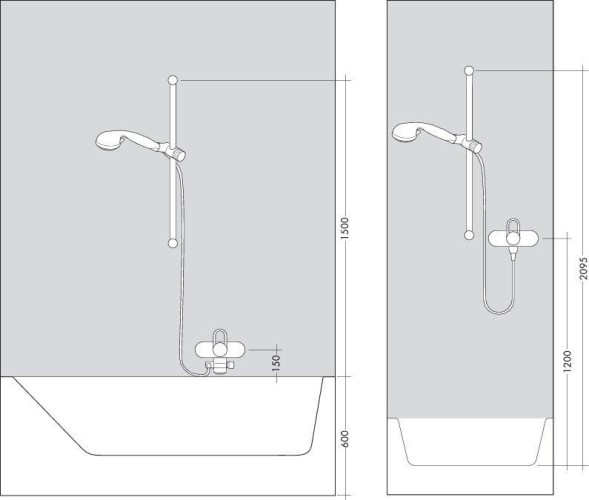 Купить купить душевой гарнитур со штангой 90см и мыльницей, raindance select s hansgrohe, 26633000 цвет: хром