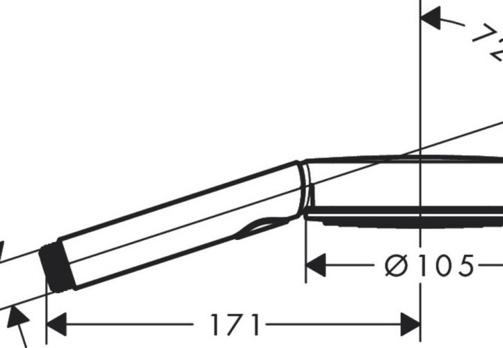 Купить купить ручной душ relaxation, pulsify select s hansgrohe, 24110700 цвет: белый
