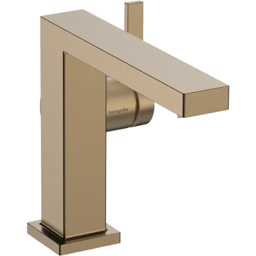 Купить купить смеситель для раковины ecosmart+, с донным клапаном, tecturis e hansgrohe, 73023140 цвет: бронза