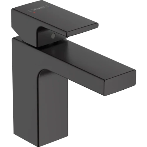 Купить купить смеситель для раковины со сливным гарнитуром, vernis shape hansgrohe, 71561670 цвет: черный