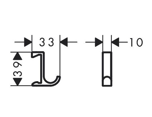 Купить купить крючки для халата, полотенца, wallstoris hansgrohe, 27929700 цвет: белый