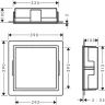 Купить купить настенный короб с цветом корпуса и дизайнерской рамой, 30х30х10 см, xtrastoris individual hansgrohe, 56099140 цвет: бронза