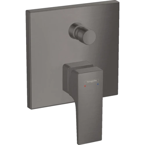 Купить купить смеситель для ванны скрытого монтажа, metropol hansgrohe, 32545340 цвет: черный