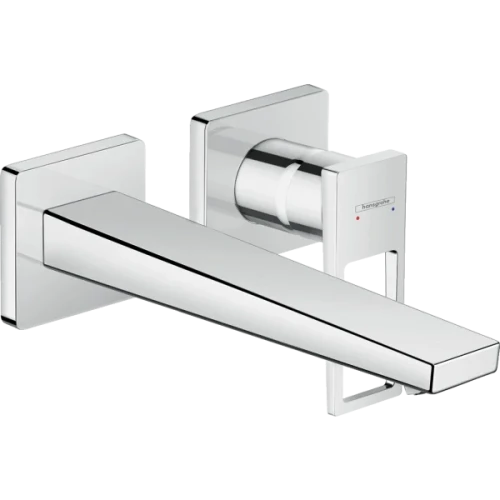 Купить купить смеситель для раковины скрытого монтажа, настенный, metropol hansgrohe, 74526000 цвет: хром