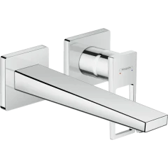 Смеситель для раковины скрытого монтажа, настенный, Metropol Hansgrohe, 74526000 цвет: хром