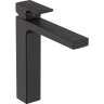 Купить купить смеситель для раковины со сливным гарнитуром, vernis shape hansgrohe, 71562670 цвет: черный