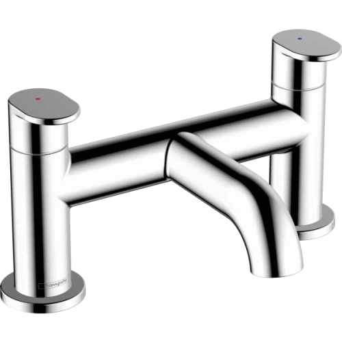 Купить купить смеситель для ванны на 2 отверстия, vernis blend hansgrohe, 71442000 цвет: хром