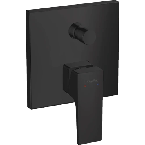 Купить купить смеситель для ванны скрытого монтажа, metropol hansgrohe, 32545670 цвет: черный