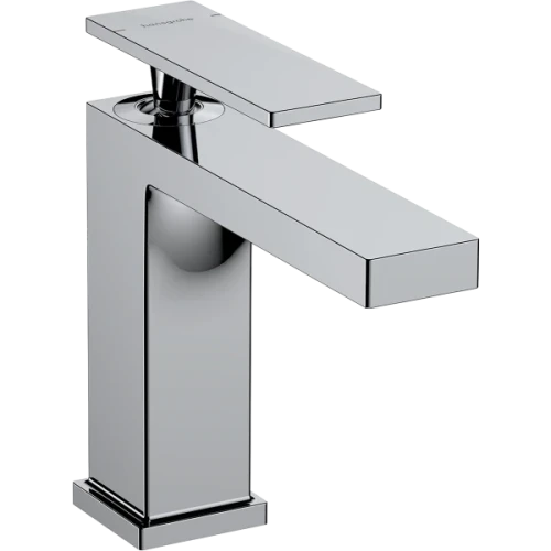Купить купить смеситель для раковины ecosmart+, с донным клапаном, tecturis e hansgrohe, 73010000 цвет: хром