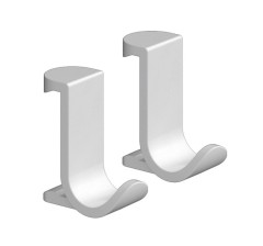 Крючки для халата, полотенца - 2 шт., WallStoris Hansgrohe, 27914700 цвет: белый