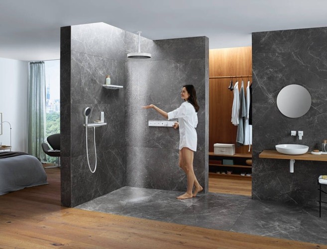 Купить купить верхний душ, rainfinity hansgrohe, 26231700 цвет: белый