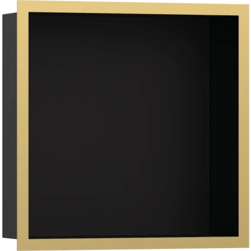 Купить купить настенный короб с цветом корпуса и дизайнерской рамой, 30х30х10 см, xtrastoris individual hansgrohe, 56098990 цвет: золото