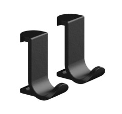 Крючки для халата, полотенца - 2 шт., WallStoris Hansgrohe, 27914670 цвет: черный