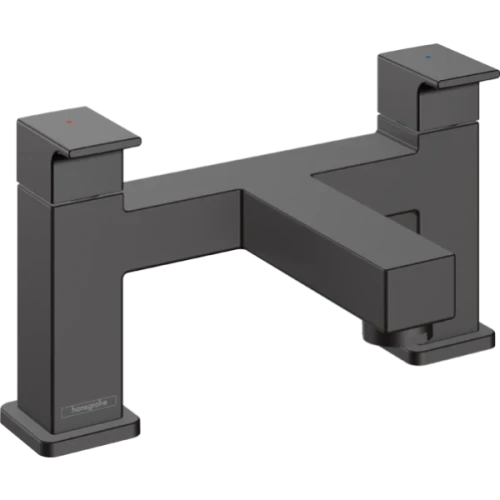 Купить купить смеситель для ванны на 2 отверстия, vernis shape hansgrohe, 71452670 цвет: черный