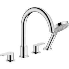 Смеситель на край ванны на 4 отверстия, Vernis Blend Hansgrohe, 71456000 цвет: хром