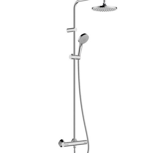 Купить купить душевая система с термостатом, vernis blend hansgrohe, 26276000 цвет: хром