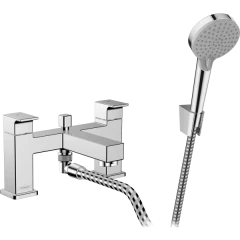 Смеситель для ванны на 2 отверстия, и ручной душ Vario, Vernis Shape Hansgrohe, 71462000 цвет: хром