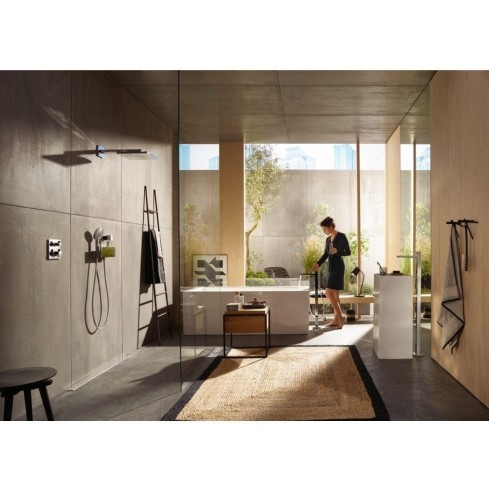 Купить купить шланговое подключение 300 с полкой и держателем для душа, fixfit hansgrohe, 26456000 цвет: хром