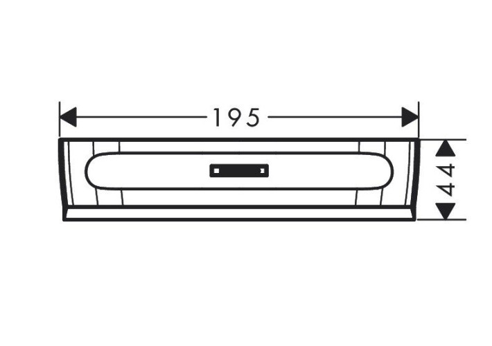 Купить купить стеклоочиститель, скребок, wallstoris hansgrohe, 27916670 цвет: черный