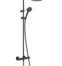 Купить купить душевая система с термостатом, vernis blend hansgrohe, 26089670 цвет: черный