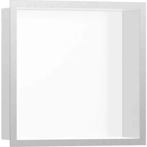 Купить купить настенный короб с цветом корпуса и дизайнерской рамой, 30х30х10 см, xtrastoris individual hansgrohe, 56099800 цвет: нержавеющая сталь