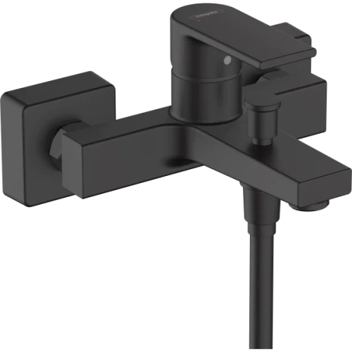 Купить купить смеситель для ванны, vernis shape hansgrohe, 71450670 цвет: черный