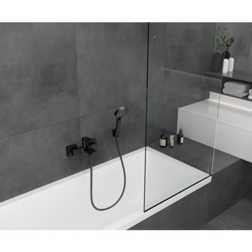 Купить купить смеситель для ванны, vernis shape hansgrohe, 71450670 цвет: черный