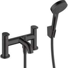 Смеситель для ванны на 2 отверстия, и ручной душ, Vernis Blend Hansgrohe, 71461670 цвет: черный