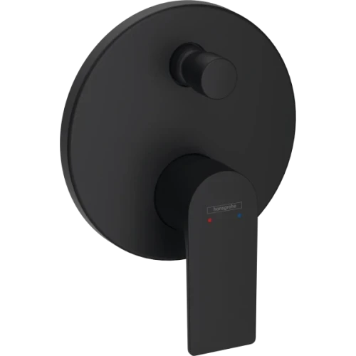 Купить купить смеситель для ванны скрытого монтажа, rebris e hansgrohe, 72468670 цвет: черный