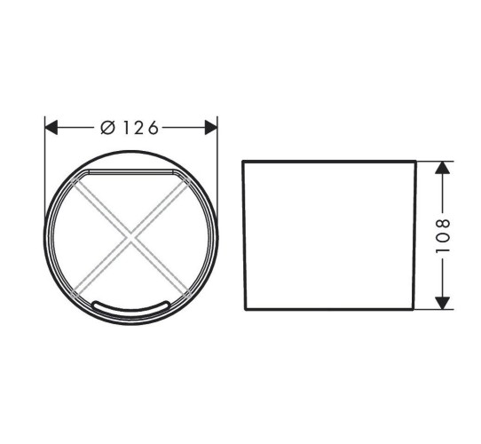 Купить купить стакан для зубных щёток, wallstoris hansgrohe, 27921670 цвет: черный