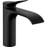 Купить купить смеситель для раковины со сливным гарнитуром, vivenis hansgrohe, 75020670 цвет: черный