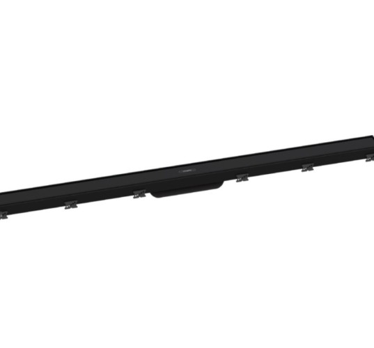 Купить купить внешняя часть трапа для душа match, 100 см, с регулировкой по высоте, raindrain match hansgrohe, 56041670 цвет: черный