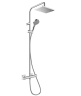 Купить купить душевая система с термостатом, vernis shape hansgrohe, 26097000 цвет: хром