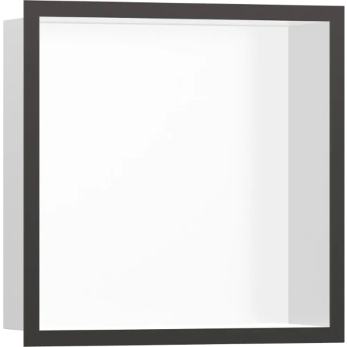 Купить купить настенный короб с цветом корпуса и дизайнерской рамой, 30х30х10 см, xtrastoris individual hansgrohe, 56099340 цвет: черный