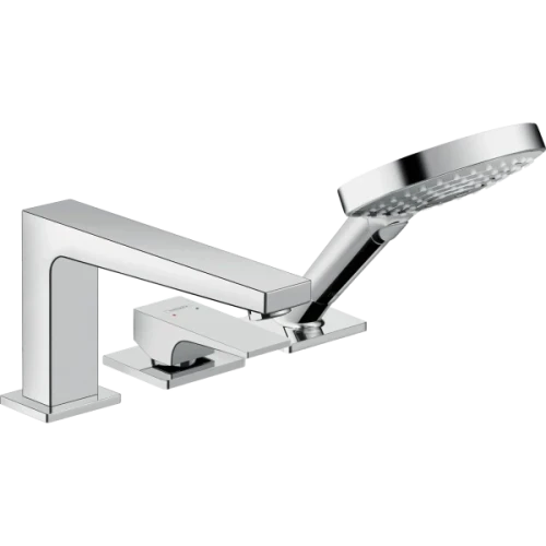 Купить купить смеситель для ванны на 3 отверстия, metropol hansgrohe, 32551000 цвет: хром