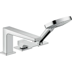 Смеситель для ванны на 3 отверстия, Metropol Hansgrohe, 32551000 цвет: хром
