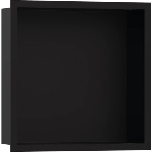 Купить купить настенный короб с цветом корпуса и дизайнерской рамой, 30х30х10 см, xtrastoris individual hansgrohe, 56098670 цвет: черный