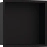 Купить купить настенный короб с цветом корпуса и дизайнерской рамой, 30х30х10 см, xtrastoris individual hansgrohe, 56098670 цвет: черный