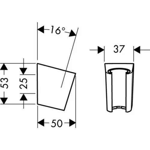 Купить купить держатель ручного душа s, porter hansgrohe, 28331140 цвет: бронза