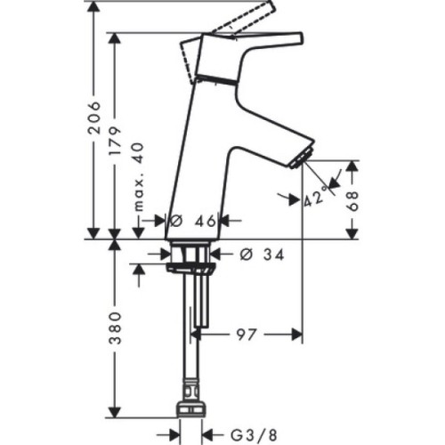 Купить купить кран для холодной воды без сливного гарнитура, talis s hansgrohe, 72017000 цвет: хром