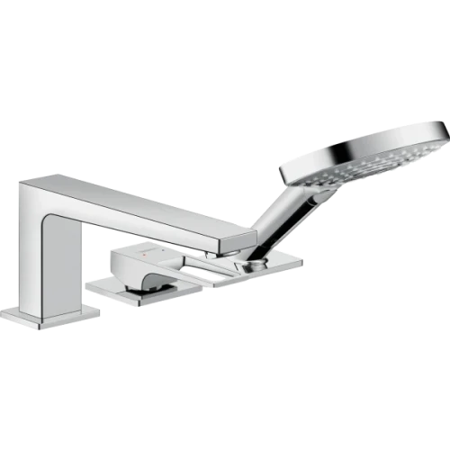 Купить купить смеситель для ванны на 3 отверстия, metropol hansgrohe, 74551000 цвет: хром