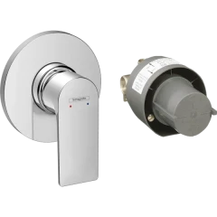 Смеситель для душа скрытого монтажа, в комплекте с монтажной частью, Rebris E Hansgrohe, 72658000 цвет: хром