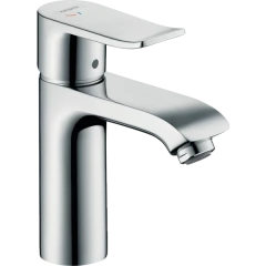 Смеситель для раковины CoolStart со сливным гарнитуром, Metris Hansgrohe, 31121000 цвет: хром