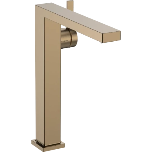 Купить купить смеситель для раковины fine coolstart, ecosmart+, с донным клапаном push-open, tecturis e hansgrohe, 73070140 цвет: бронза