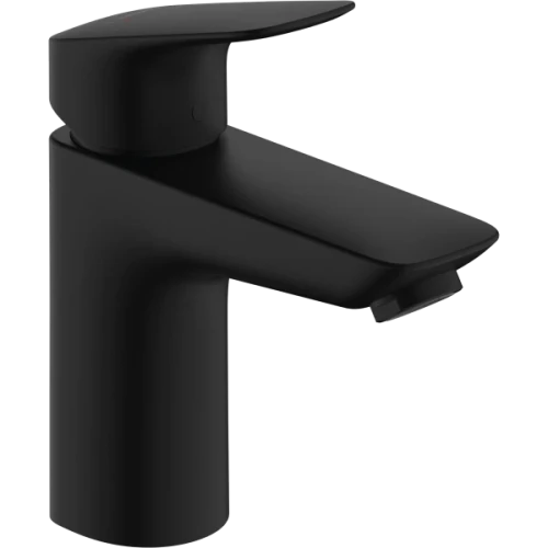 Купить купить смеситель для раковины со сливным клапаном push-open со сливным клапаном push-open, hansgrohe logis hansgrohe, 71107670 цвет: черный